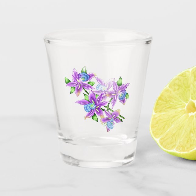 Verre A Shot Fleurs (Devant)