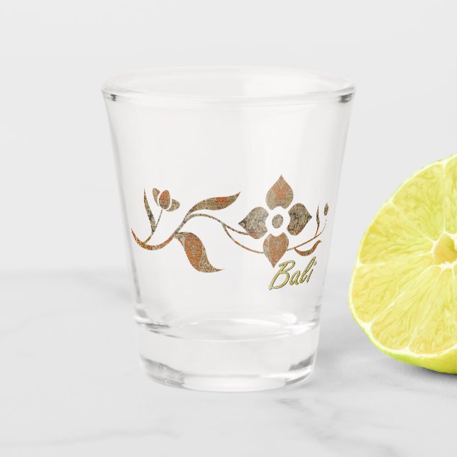 Verre A Shot Fleurs de temples (Devant)