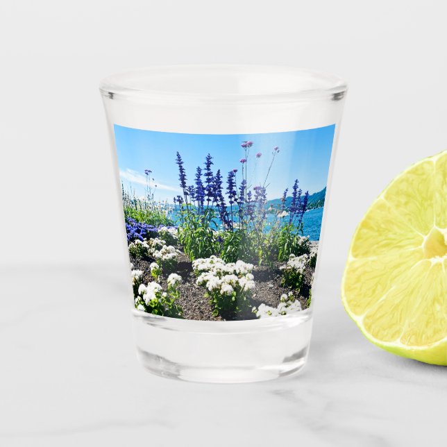 Verre A Shot Fleurs du lac de Zurich (Devant)