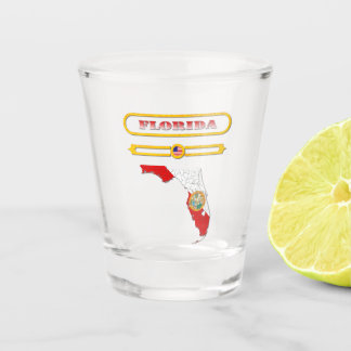 VERRE A SHOT FLORIDA, FLORIDA MAP, USA. SAMER BRASIL