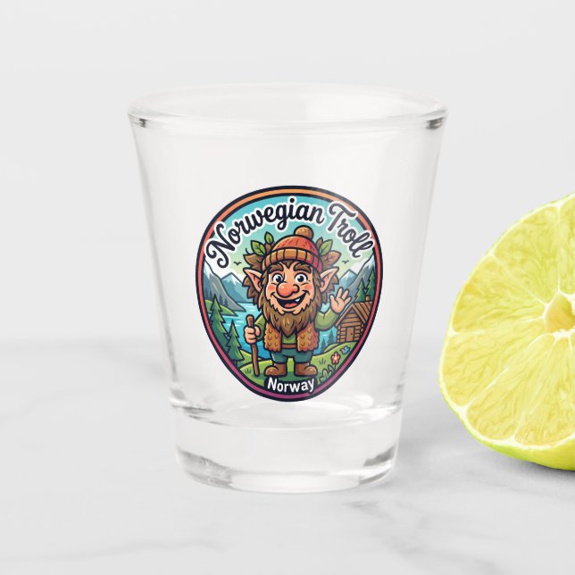 Verre A Shot Folklore du troll norvégien Norvège (Devant)
