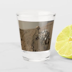 Verre A Shot Forage sur Mars Curiosité Paysage Martien Rouge