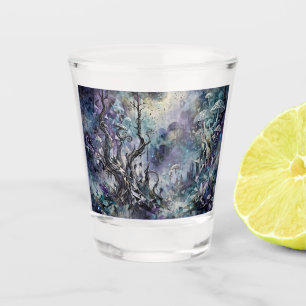 Verre A Shot Forêt Hantée Arbres Surréalistes Mystiques Champig