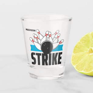 Verre A Shot Frappe Bowling Nom Personnalisé