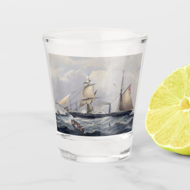 Verre A Shot Frégate Cyclope HMS 1839 (Devant)