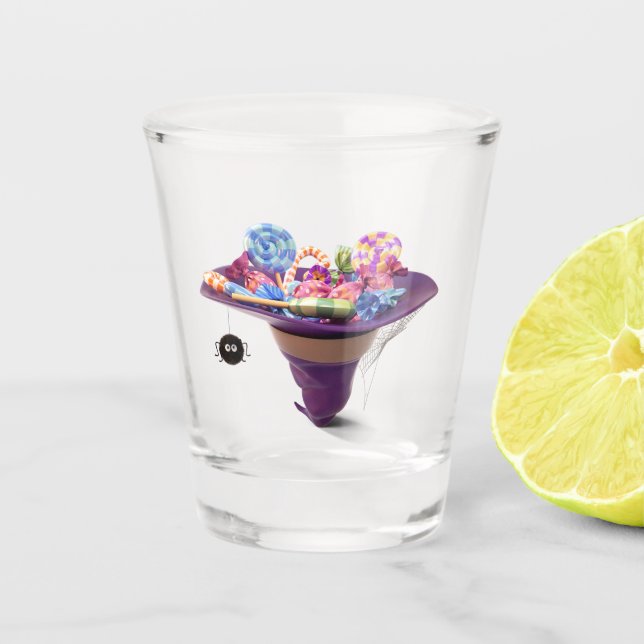 Verre A Shot friandises d'Halloween (Devant)