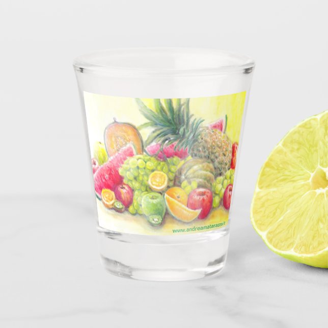 Verre A Shot Fruits heureux   (Devant)