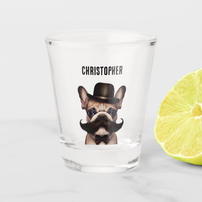 Verre A Shot Funky Frenchie Barkeep Custom (Devant)