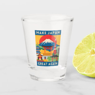 Verre A Shot Funny Retro Travel Japon Humour touristique