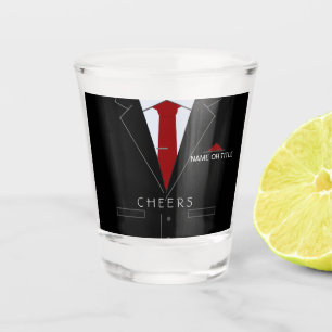 Verre A Shot Funny Shot Glass Nom personnalisé Costume d'affair
