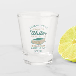 Verre A Shot Gag Personnalisé Auteur N'Annoient Pas L'Écrivain