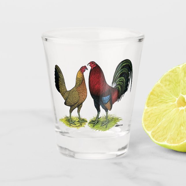 Verre A Shot Gamefowl Pair (Devant)