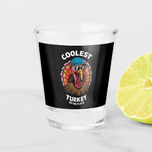 Verre A Shot Garçons de Thanksgiving Enfants Le Dindon Le Plus