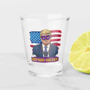 Verre A Shot Garder Mardi Gras Grand Amusant Trump Mardi Gras 2