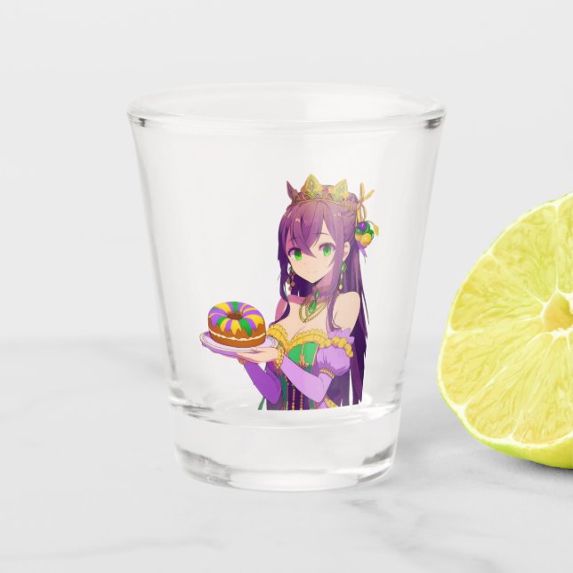 Verre A Shot Gâteau Anime Mardi Gras King (Devant)