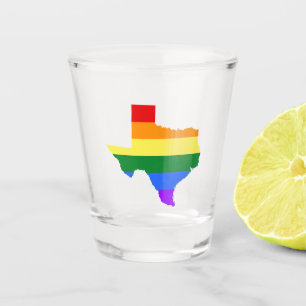Verre A Shot Gay pride Texas Rainbow