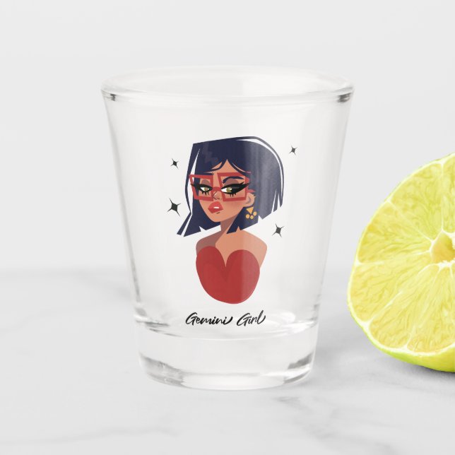 Verre A Shot Gemini Girl (Devant)
