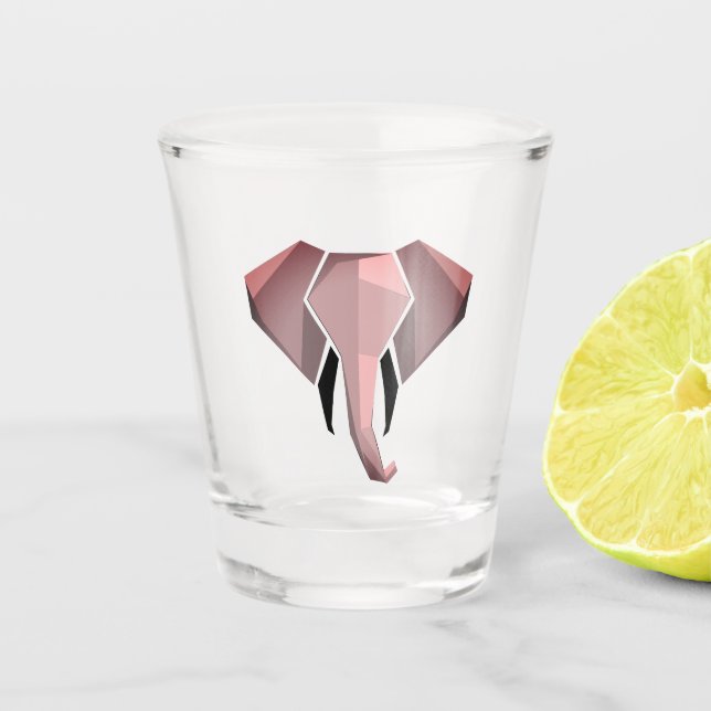 Verre A Shot Géométrie Tête d'éléphant (Devant)