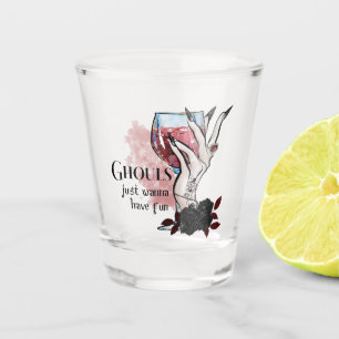 Verre A Shot Ghouls veut juste s'amuser Halloween