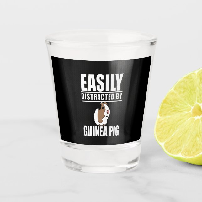 Verre A Shot Gig Guinéen| Facilement Distrait Par Le Cochon De  (Devant)