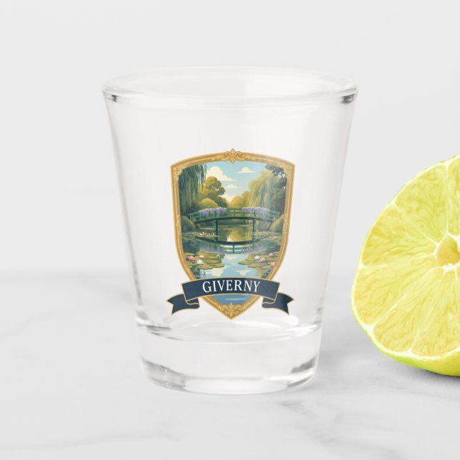 Verre A Shot Giverny France Travel (Devant)