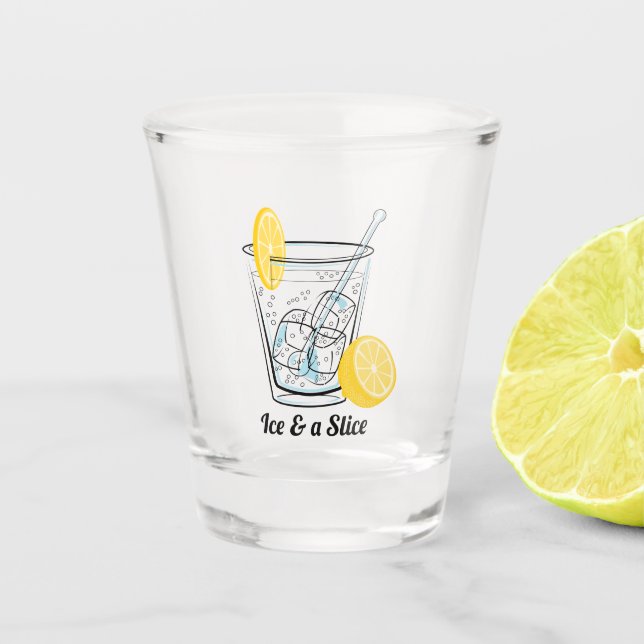 Verre A Shot Glace et une tranche, Gin & Tonic (Devant)