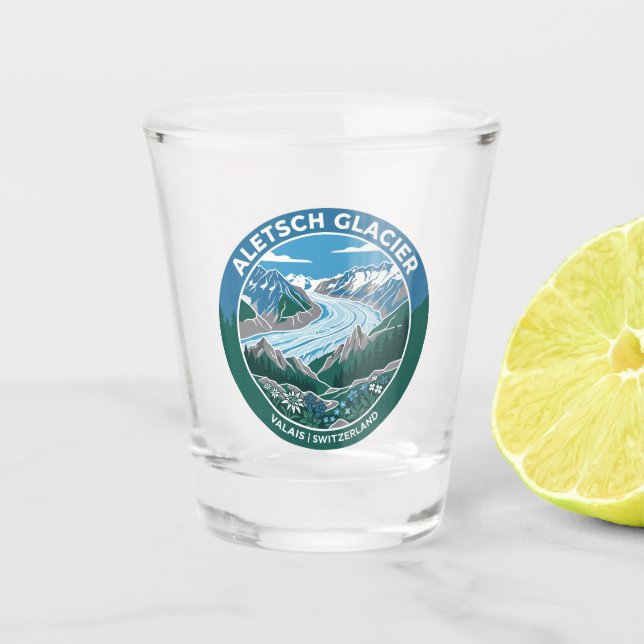 Verre A Shot Glacier d'Aletsch Suisse (Devant)
