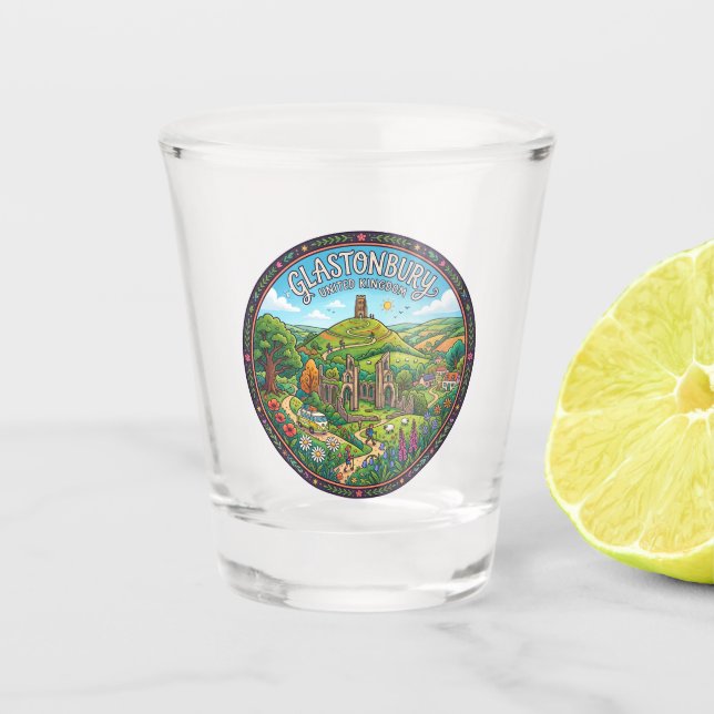 Verre A Shot Glastonbury Royaume-Uni (Devant)