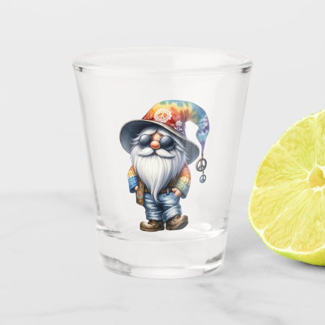 Verre A Shot Gnome Hippie (Devant)