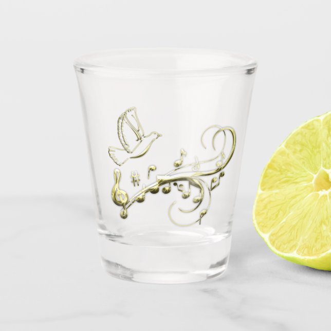 Verre A Shot Gold Dove (Devant)