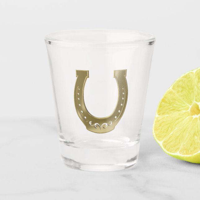 Verre A Shot Golden horseshoe (Devant)