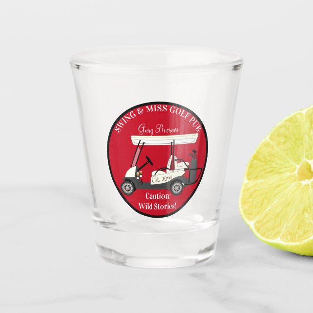 Verre A Shot Golf Panier de golf Shot Verre Drinkware (Devant)
