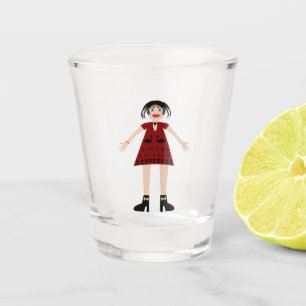 Verre A Shot Gothique Halloween Vampire Lady