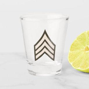 Verre A Shot grade de sergent de l'armée