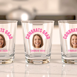 Verre A Shot Graduate Party PERSONNALISÉ TEXTE Photo Graduation