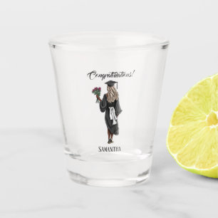 Verre A Shot Graduation de l'aquarelle personnalisée (4)