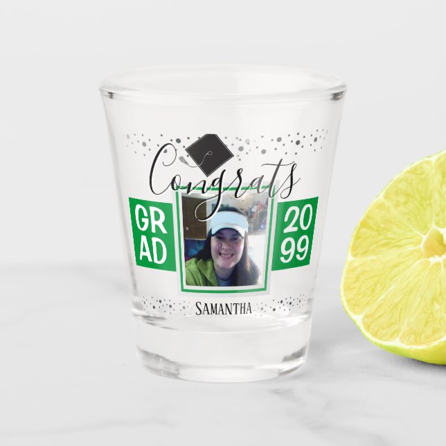 Verre A Shot Graduations Grats Année verte (Devant)
