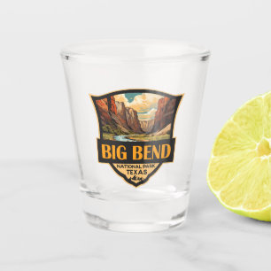 Verre A Shot Grand Bend National Park Illustration Insigne Rétr
