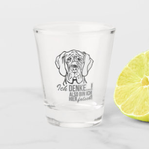 Verre A Shot Grand Danois Allemand Fun