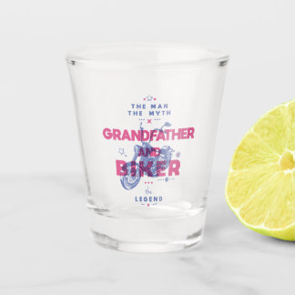 Verre A Shot Grand-père et moker l'homme le mythe la légende