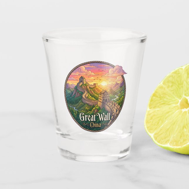 Verre A Shot Grande Muraille de Chine (Devant)