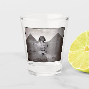 Verre A Shot Grande Sphinx & Nécropole des pyramides de Gizeh É