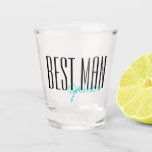 Verre A Shot Grandes Lettres "Meilleur Homme" Parti de mariage<br><div class="desc">Des cadeaux personnalisés pour votre mariage.</div>