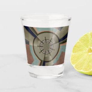 Verre A Shot Graphisme d'art fractal de l'harmonie des couleurs