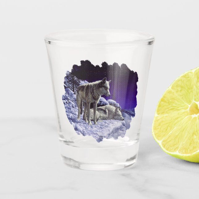 Verre A Shot Gray Wolves (Devant)