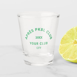 Verre A Shot Green Après PKBL Club Crest Pickleball