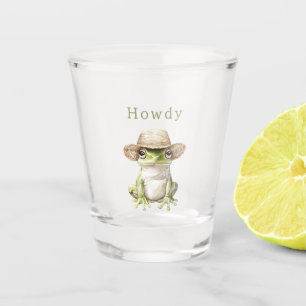 Verre A Shot Grenouille verte avec chapeau