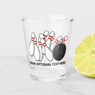 Verre A Shot Grève de bol de texte personnalisé