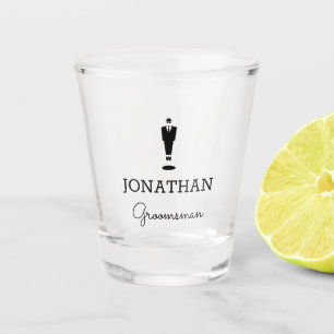 Verre A Shot Groomsman Gift Party personnalisé
