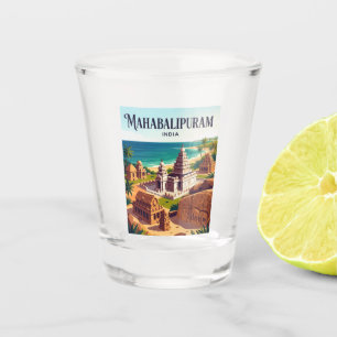 Verre A Shot Groupe de monuments de Mahabalipuram en Inde